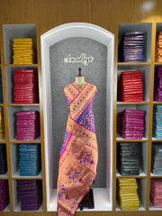 Traditional Kanchivaram Patola Paithani Silk Saree