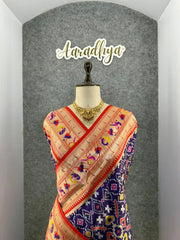 Traditional Kanchivaram Patola Paithani Silk Saree