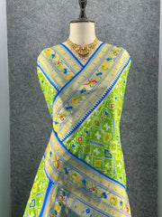 Traditional Kanchivaram Patola Paithani Silk Saree