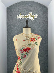 Elegant Matka Silk Embroidered Saree