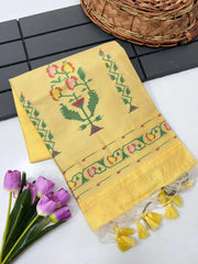 Soft Tussar Silk Pastel Paithani Saree