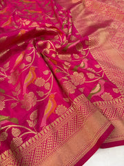 Banarasi Khadi Georgette Trending Saree