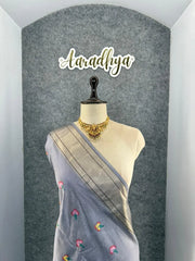 Soft Tussar Silk Pastel Paithani Saree