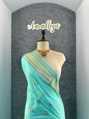 Soft Tussar Silk Pastel Paithani Saree