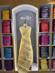 Soft Tussar Silk Pastel Paithani Saree