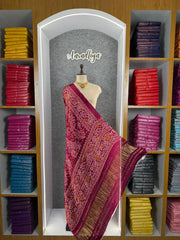 Premium Pure Gaji Silk Bandhani Dupatta