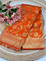 Banarasi Khadi Georgette Trending Saree