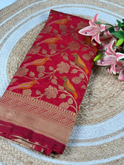 Banarasi Khadi Georgette Trending Saree