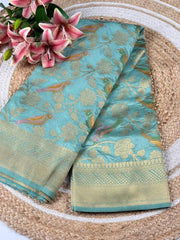 Banarasi Khadi Georgette Trending Saree