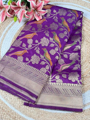 Banarasi Khadi Georgette Trending Saree