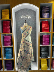 Banarsai Peacock & Parrot Weaving Paithani Saree