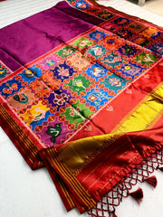 Handloom Silk Patola Trending designs & Lagadi Patta Saree