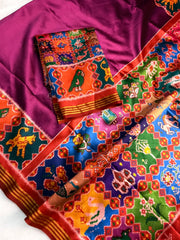 Handloom Silk Patola Trending designs & Lagadi Patta Saree