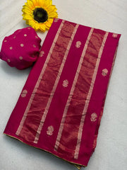 Premium Dola Silk Lagdi Patta Saree