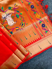 Pichwai Paithani Silk Saree – Royal Heritage Collection