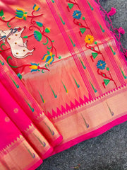Pichwai Paithani Silk Saree – Royal Heritage Collection