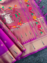 Pichwai Paithani Silk Saree – Royal Heritage Collection