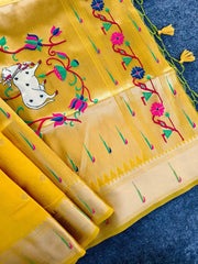 Pichwai Paithani Silk Saree – Royal Heritage Collection