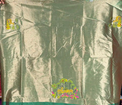 Pure Khadi Raw Silk Hiran Paithani Saree