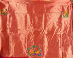 Pure Khadi Raw Silk Hiran Paithani Saree