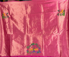 Pure Khadi Raw Silk Hiran Paithani Saree