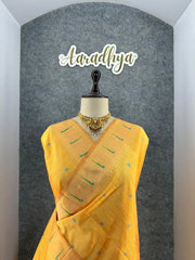 Pure Khadi Raw Silk Hiran Paithani Saree