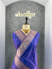Pure Khadi Raw Silk Hiran Paithani Saree