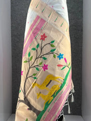 Pure Khadi Raw Silk Hiran Paithani Saree