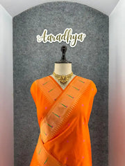 Pure Khadi Raw Silk Hiran Paithani Saree