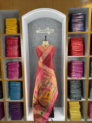 Pure Khadi Raw Silk Hiran Paithani Saree