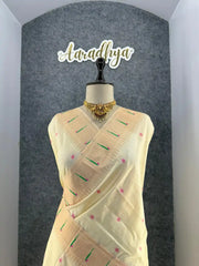 Pure Khadi Raw Silk Hiran Paithani Saree