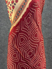 Premium Pure Gajji Silk Bandhani Saree
