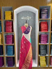 Premium Pure Gajji Silk Bandhani Saree
