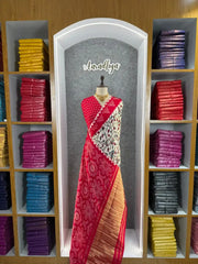 New Pure Gajji Silk Bandhani Saree