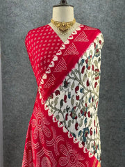 New Pure Gajji Silk Bandhani Saree