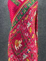 Pure Gajji Silk Bandhani Trending Saree