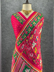 Pure Gajji Silk Bandhani Trending Saree
