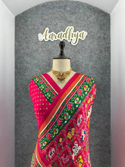 Pure Gajji Silk Bandhani Trending Saree