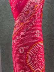 Premium Pure Gajji Silk Bandhani Saree