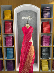 Pure Gajji Silk Bandhani Trending Saree