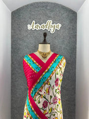 Pure Gajji Silk Bandhani Trending Saree