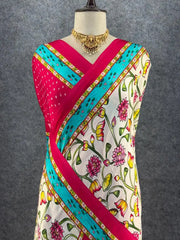 Pure Gajji Silk Bandhani Trending Saree