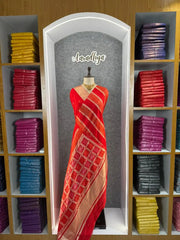 Premium Dola Silk Lagdi Patta Saree