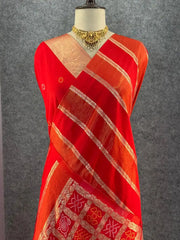 Premium Dola Silk Lagdi Patta Saree