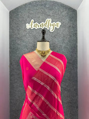 Premium Dola Silk Lagdi Patta Saree