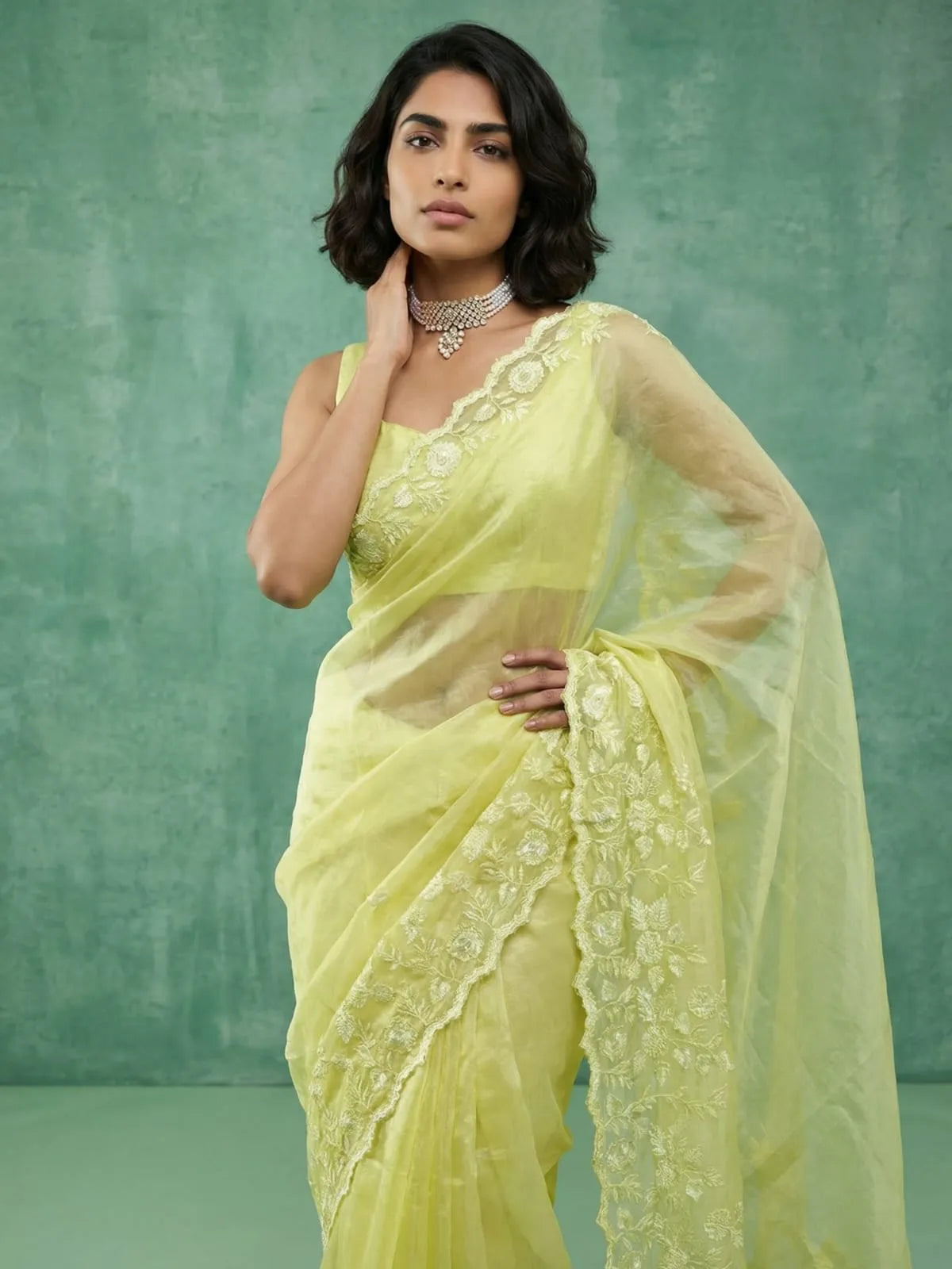 Wedding Season Embroidery Designer Saree