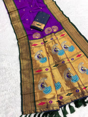 Premium Mayurika Paithani Silk Woven Saree