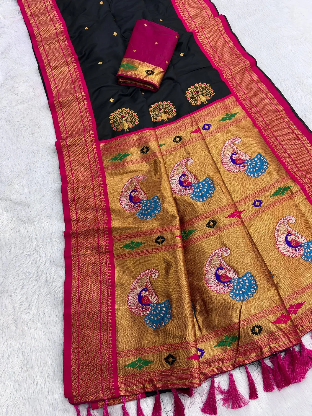 Premium Mayurika Paithani Silk Woven Saree
