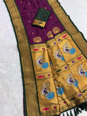 Premium Mayurika Paithani Silk Woven Saree