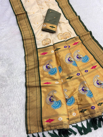 Premium Mayurika Paithani Silk Woven Saree